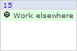 Worker Calendar - Work Elsewhere