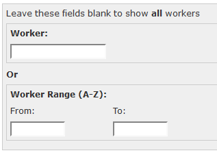 Report Criteria